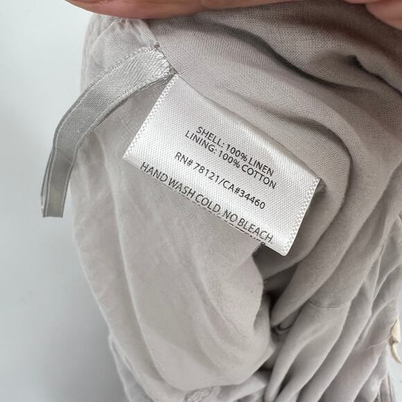 Eileen Fisher Linen Gauzy Gray Midi Skirt Women's XL Lagen Look Lightweight - Picture 4 of 6